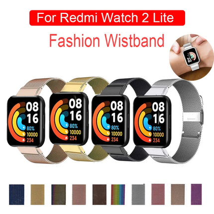 Magnetic Milanese Bracelet For Xiaomi Redmi Watch 2 Lite Metal Strap Stainless Steel For Redmi Watch 2 Lite Wristband Watch Band