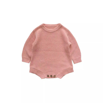 Personalized Name Newborn Baby Girl Boy Outfit Sweater Oversized Knitted Sweatshirt Romper Infant Warm Fall Winter Clothes