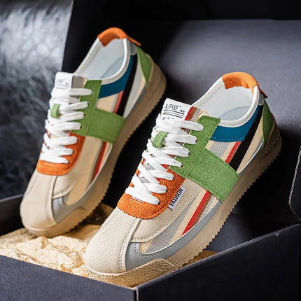 [Men's Skate Sneakers] Sneakers - Men's New Spring/Autumn Skate Shoes - Classic and Versatile - Fashionable and Trendy - Suitable for Daily Wear and Outdoor Leisure - Ideal as Birthday Gifts, Christmas Gifts, and Halloween Gi