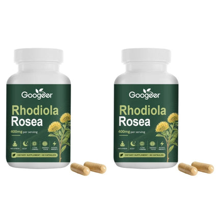 Googeer Rosavins Capsules Herbal Wellness Supplement Energy Focus Sleep Immune Support for Men and Women 60 Capsules