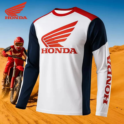 Kids/Adult Honda 2026 Summer New Off-Road Motorcycle Riding T-Shirt Breathable Sportswear Men and Women Riding Clothes