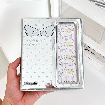 Cartoon Photo Booth Album For 40 Pcs 2x6 Inch Photo Strips Bookmark 20 Pcs 4x6 4R Photo Holder 40 Pages