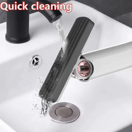 4/24Pcs Mini Squeeze Mop Mini Mop Desk Kitchen Car Clean Tools Mops with Self-squeezing Folding Home Cleaning Floor Washing Mops