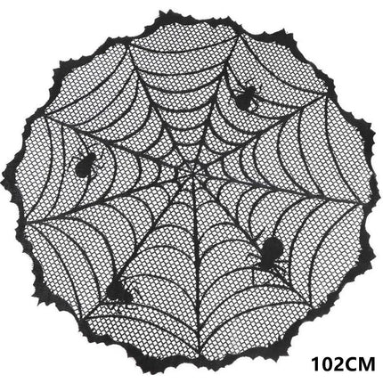 Halloween Decorations Kit Halloween Spiderweb Tablecloth Runner Fireplace Scarf Lace Spiderweb Tablecloth Halloween Party Decor