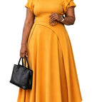 yellow dress / M