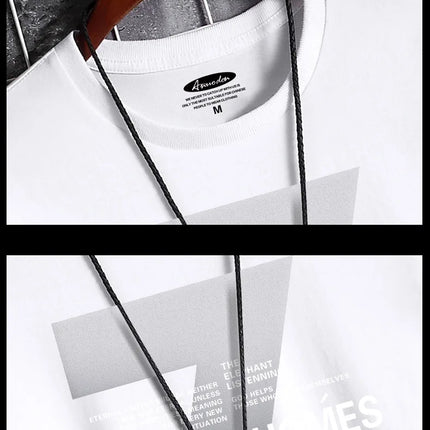 2021 Newest T Shirt for Men Clothing Fitness White O Neck Man T-shirt For Male Oversized Anime S-6XL New Men T-shirts Goth Punk