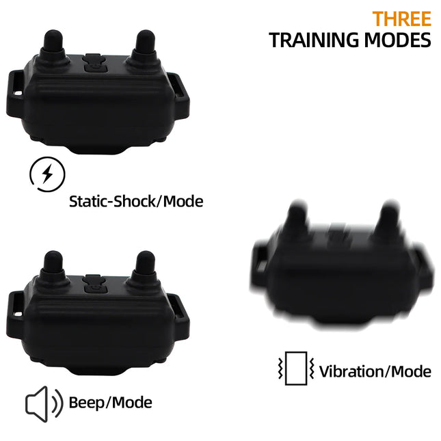 PUPOPAN 800m Dog Training Collar Waterproof Rechargeable Remote Control Pet with LCD Display for All Size Shock Vibration Sound
