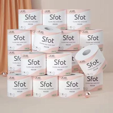 6Rolls of Household Paper Towels on r Five Layers of Thickened Core Roll Toilet Paper Toilet Paper