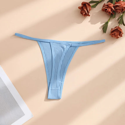 11Pcs Sexy Women‘s Thongs Low Waist Panties Underwear Solid Girls Briefs Cotton G-String Breathable Ladies Panty Female Lingerie
