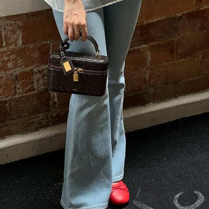 JW PEI Textured Leather Crossbody Bag for Women, Designer Shoulder Purse,Chic Commuter Handbag Fashion 2026 Box Bag