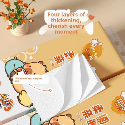 Hanging Bottom Drawer Paper 2-9 Large Lift Per Pack 1000 Sheets 250 Drawer Household Soft Tissue Paper Napkins Toilet Paper