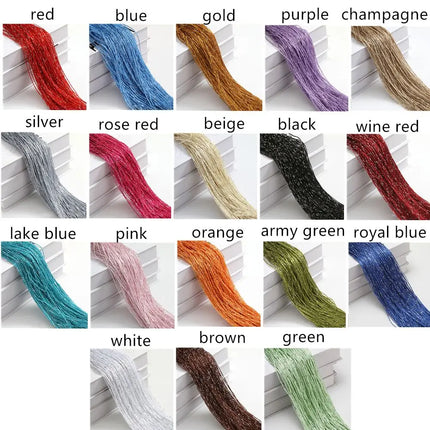 2*1M Tassel Window Curtains Shining Screen Panel Hanging Beaded Curtains Glitter String Curtain Door Fly Screen Party Decoration