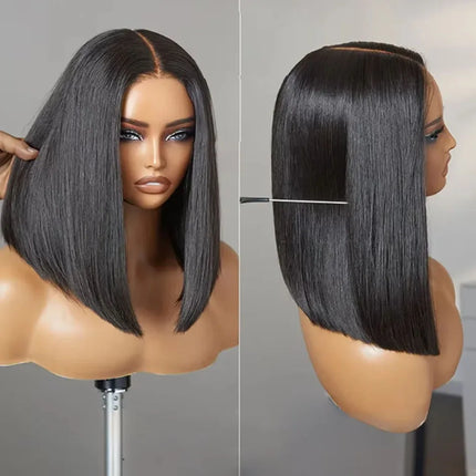 250% Density Straight Wear And Go Glueless Bob Wig For Women Ready To Go Human Hair Wigs 13x4 Lace Closure Wig Human Hair