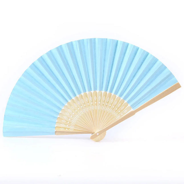 1/3/5/10Pcs Foldable Paper Fan Portable Chinese Bamboo Fan Wedding Gifts For Guest Birthday Party Decoration Kids Painting