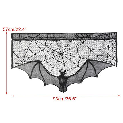 Halloween Decorations Kit Halloween Spiderweb Tablecloth Runner Fireplace Scarf Lace Spiderweb Tablecloth Halloween Party Decor
