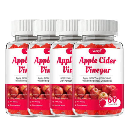 Apple Cider Vinegar Gummies ACV Gummies Detox For Bloating and Constipation Slimming Fat Burning Digestive System Health