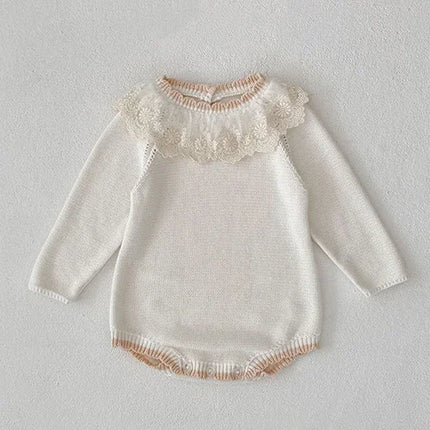 2025 New Autumn 0-24M Newborn Baby Boys Girls Knitted Jumpsuit Sleeveless Solid Color Overalls Toddler Baby Girl Knitted Romper