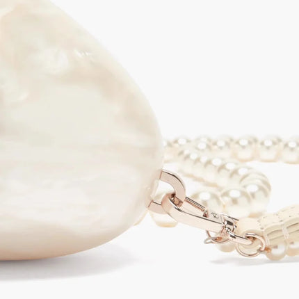 Mini Pearl Bag Crossbody Beaded Necklace Shoulder Handbag Egg Evening Fashion Totebag Women Hand Lady Phone Handbags Small Woman