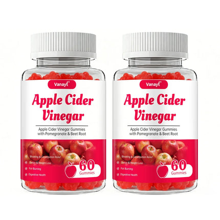 Apple Cider Vinegar Gummies ACV Gummies Detox For Bloating and Constipation Slimming Fat Burning Digestive System Health