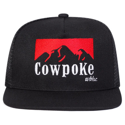 Unisex COWPOKE Letter Embroidery Hip-hop Net Hats Spring And Summer Outdoor Adjustable Sports Casual Baseball Caps Sunscreen Hat