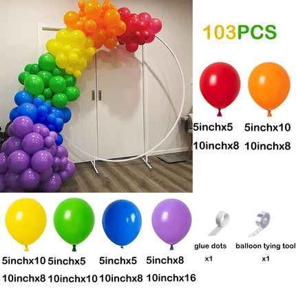 Red Green Christmas Balloons Garland Arch Kit Blue Yellow Ballon Set Video Game Party Circus 1st Birthday Decorations Air Globos
