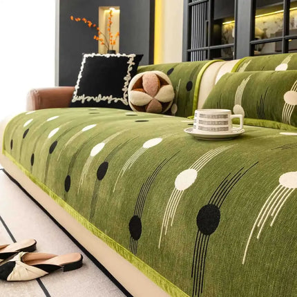 Luxury Soft Sofa Cover for Living Room Non-Slip Solid Thick Sofa Cushion Mat Simple Style Plush Sofa Towel Home Couch Decor