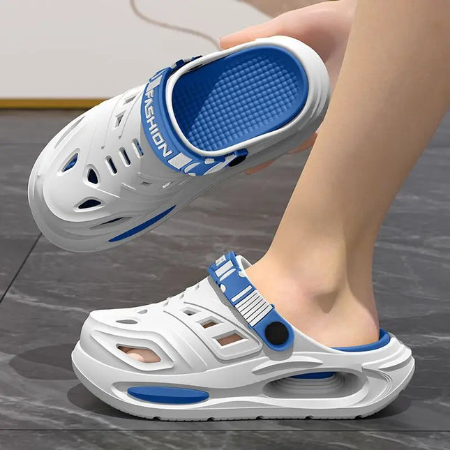 Arch Support, Anti Slip, Soft Sole, Wear-Resistant Cool Slippers for Wearing, Thick Sole Breathable Odor Proof Summer Hole Shoes