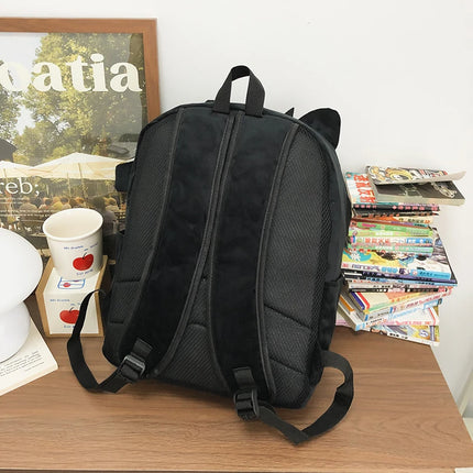 New Fashion Women's Backpacks High Quality Computer Bag Large Capacity Shoulder Bag Cartoon Pattern Soft Fabric Women's Handbags