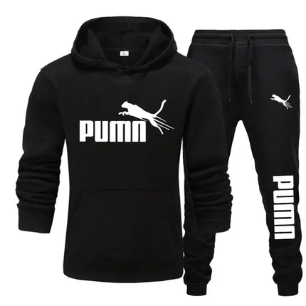 2026 Ne w Autumn and Winter Men's Pullover Hoodie and Pants Two-Piece Set Fashionable Trendy Fitness Casual Sportswear