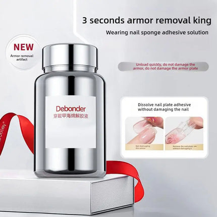 1PCS NEW Professional Nail Polish Remover Gel Nail Glue Remover Glue Off for False Nails No Damage Press-on Nails Removal