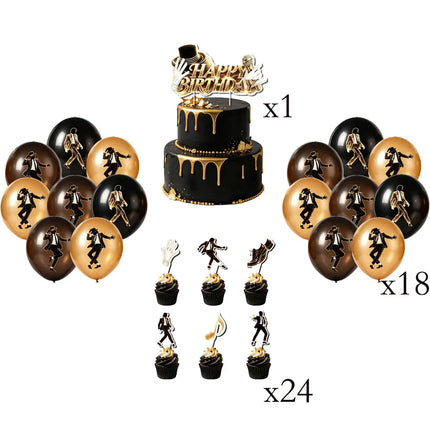 Michael Jackson Birthday Party Decoration Tableware Cups Plates Napkins Tablecloth Favor Souvenir Party Supplies Baby Shower