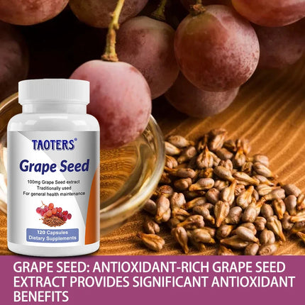 Natural Grape Seed Extract - Antioxidant, Anti-aging, Promotes Skin Health, Brightens Skin Tone, and Beautifies The Skin