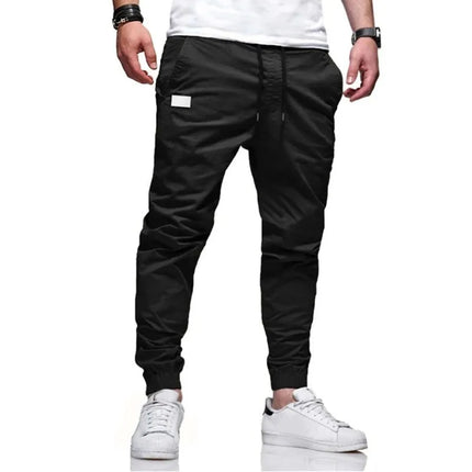 2025New Men's Casual Sports Pants Sweatpants Male Jogger Cargo Harem Pencil Pants Trousers Multi-pocket Sweatwear