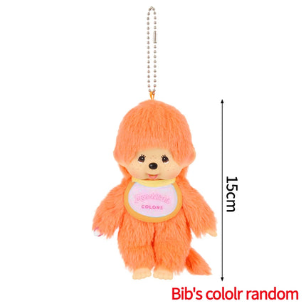 Cute Monchhichi Baby Doll Keychain Birthday Party Gift Monchhichi Hanging Pendant Doll for Bags Cartoon Monkey Pendant