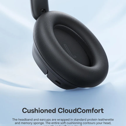 Baseus Bass Wireless Headphones Bluetooth 6.0 98% Noise Canceling Over Ear Headset Spatial Audio Earphone 80H Time