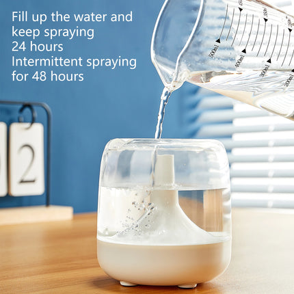 Mini humidifier Small household large capacity spray aromatherapy machine USB humidifier 7 color light mute operation