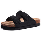 Cow suede-Black / 45