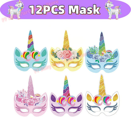 Kids Girls Unicorn Birthday Party Decoration Plate Cup Happy 1st Unicorn 3D Balloon Kid Favors Gift Wedding Baby Shower Supplies