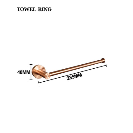 High Quality Brushed Rose Gold 304 Stainless Steel Towel Rack Toilet Paper Holder Towel Bar Soap Dish Bathroom Accessories