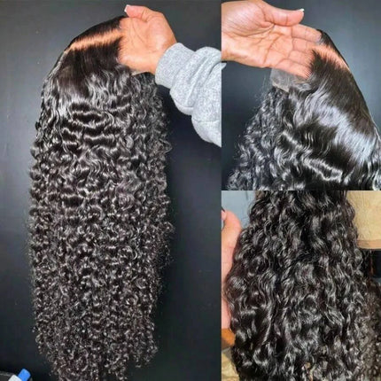 46 Inch Burmese Curly Human Hair Wig 13x4 13x6 HD Lace Frontal 250 Density Pre Plucked Glueless Natural Looking For Black Women
