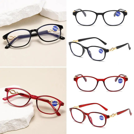 FG New 3 in 1 Progressive Multifocal Reading Glasses Women Anti-blue Eyeglasses Easy To Look Far and Near +1.0 To +4.0