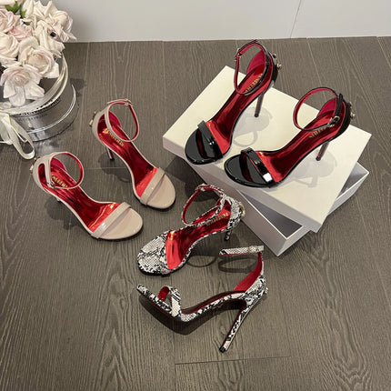 2026 New Women's Shoes Fashion Patent Leather High-heeled Sandals Women Designer Shoes Fine Heel Sexy High Heels