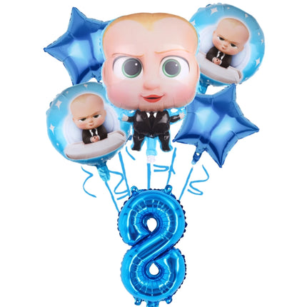 Cartoon Baby Boss Boys Girls Theme Birthday Party Decoration Disposable Tableware Background Balloon Baby Shower Children Gift