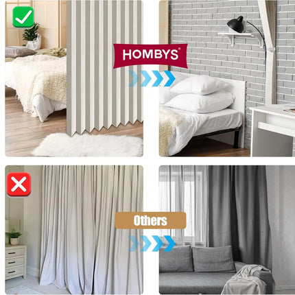 Magnetic Door Curtain Pleated Folding Accordion Door Closet Curtain, Room Divider Curtain Applicable Bedroom Room Living