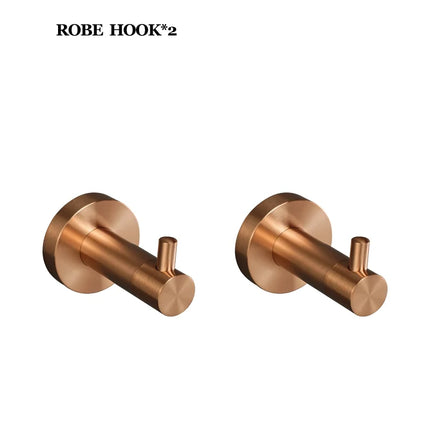 High Quality Brushed Rose Gold 304 Stainless Steel Towel Rack Toilet Paper Holder Towel Bar Soap Dish Bathroom Accessories