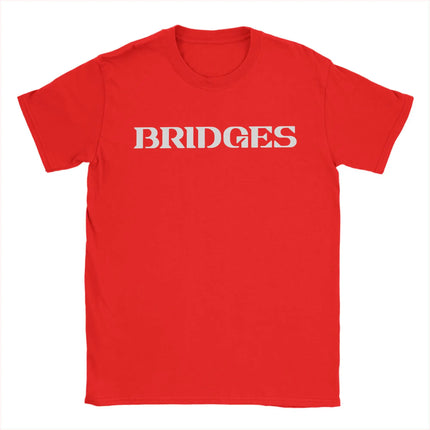 Bridges Death Stranding Logo T Shirts Men Cotton Humor T-Shirt Crew Neck Video Game Tee Shirt Short Sleeve merch Plus Size