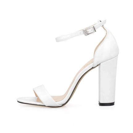 New 2026 Women Sandals 10cm Sexy High Heels Summer Fashion Trend Comfort Peep Toe Thick Heels Jazz Dance Female Shoes Plus Size