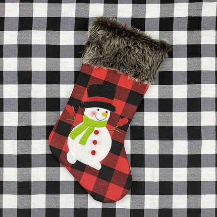 Christmas Stocking Gift Candy Bag Large Capacity Nonwoven Holder Xmas Decorations For Home Navidad 2025 New Year Oversize Sock