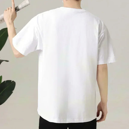 2026 New Fashion Street High-Quality Flower Patterned Men's and Women's T-Shirts - Loose Fit, 100% Cotton Short Sleeves