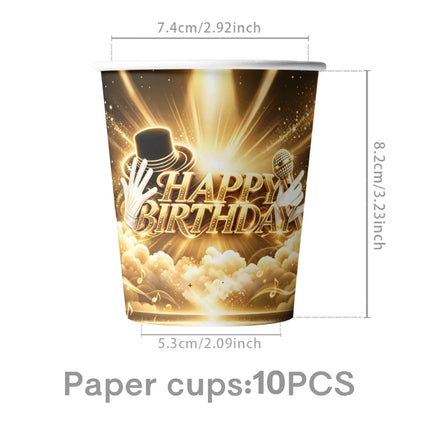 Michael Jackson Birthday Party Decoration Tableware Cups Plates Napkins Tablecloth Favor Souvenir Party Supplies Baby Shower